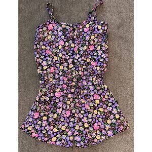 Star Ride Toddler Girl Purple & Pink Floral One-Pieve Summer Romper 2t